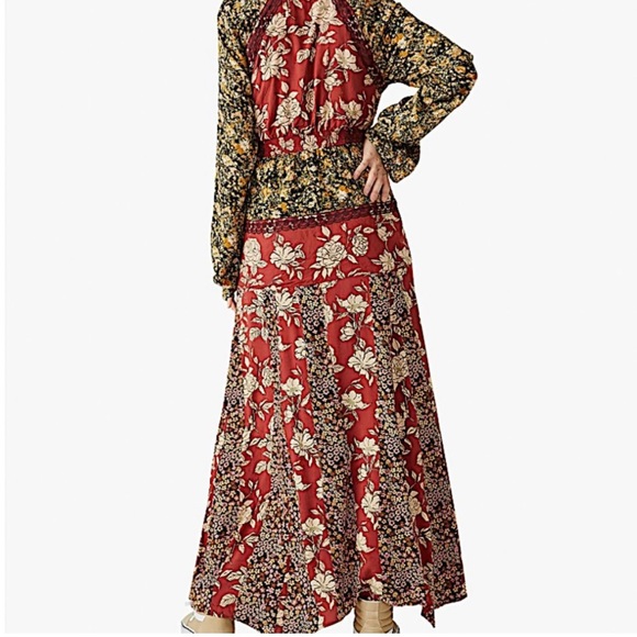 Free People Tilda Wrap Floral Maxi Dress, Size M, NWT - Picture 2 of 7